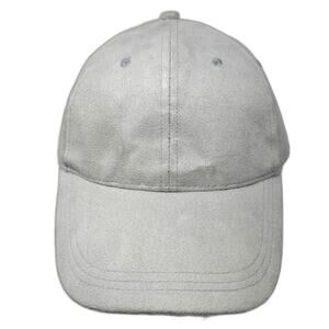 K Accessories Baseball Cap Gray One Size Faux Suede Recycled Slideback Hat